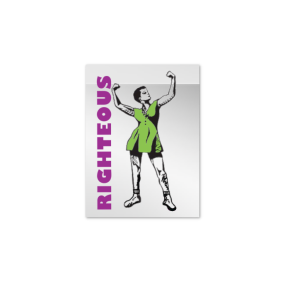 Righteous mirror sticker