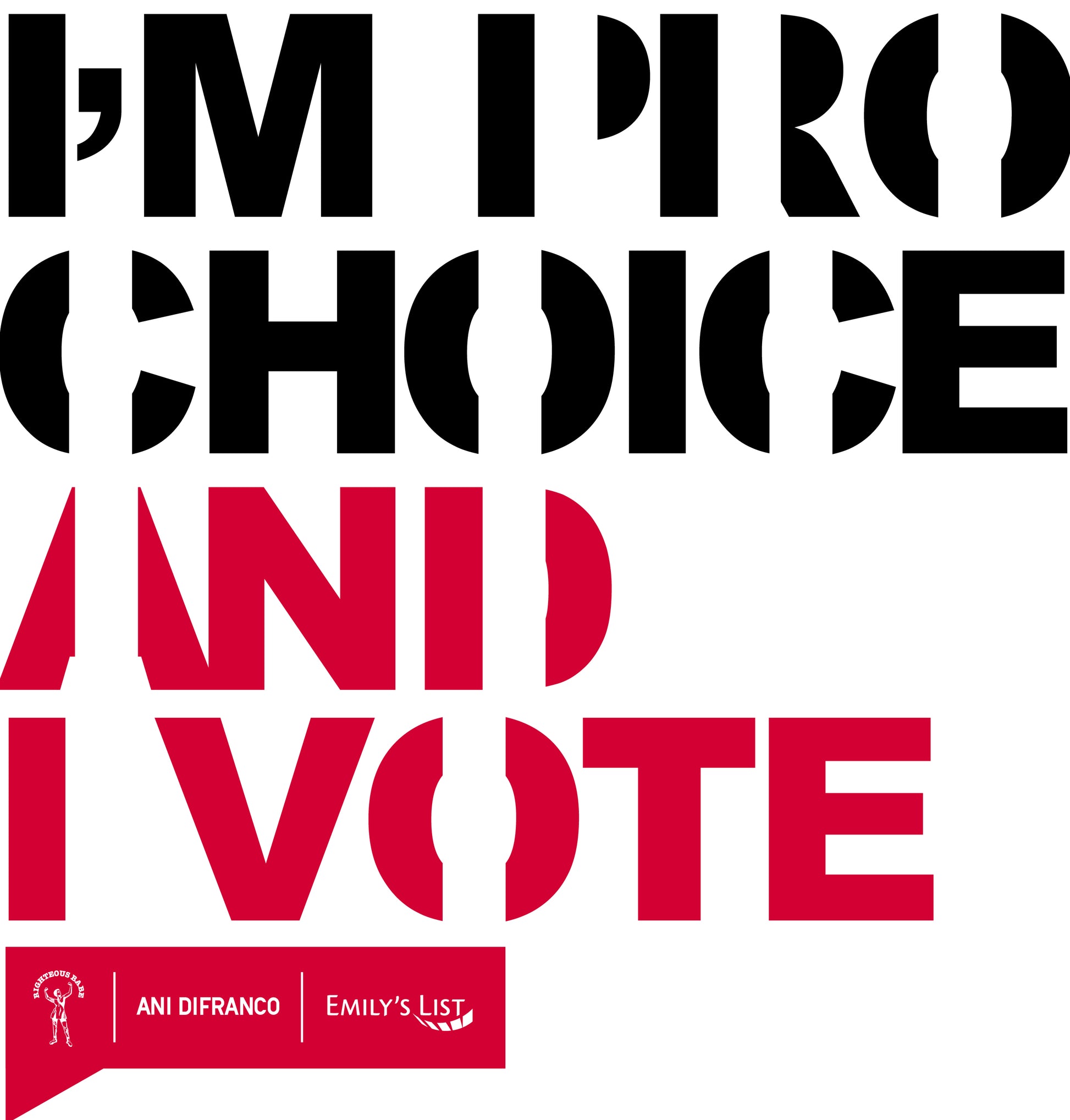 I'm Pro-Choice and I Vote T-Shirt